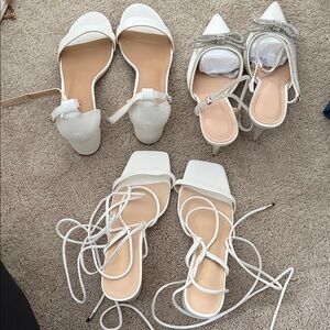 Amazon White Women's Heels Collection